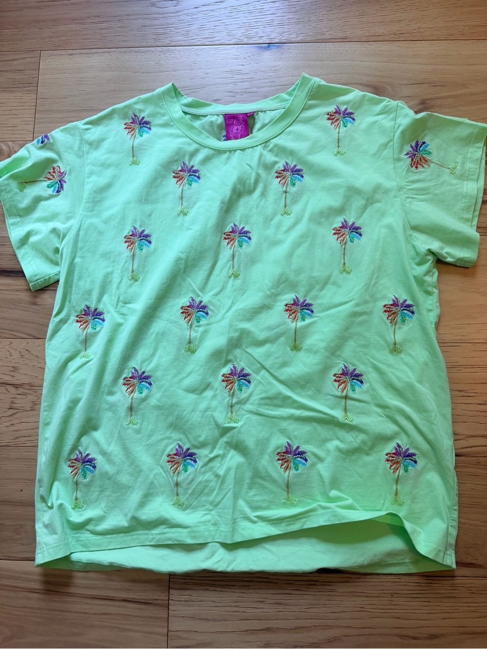 Queen of Sparkles Rainbow Palm Tee